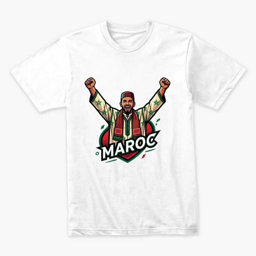 T-Shirt Coupe d’Afrique 2025 – Support Maroc   تيشيرت كأس إفريقيا 2025 – دعم المنتخب المغربي