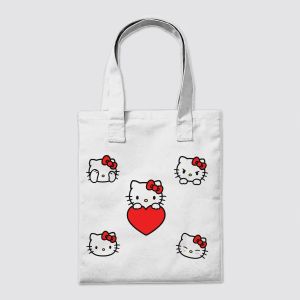 Cute Black Kitty Faces – Love & Expressions Collection Tote Bag