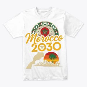 🇲🇦 تيشورت مونديال المغرب 2030 | ستايل عصري بلمسة مغربية