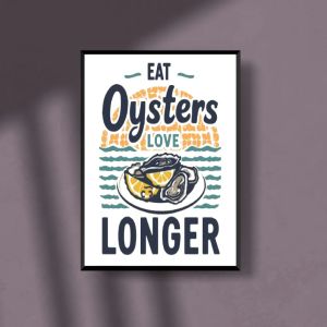 Eat Oysters, Love Longer – Vintage Seafood Tee