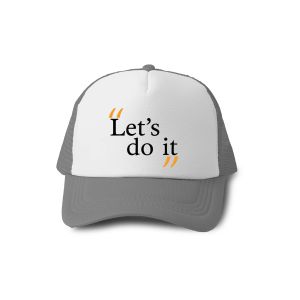 “Let’s Do It” Bold Motivational Quote Design Casquette