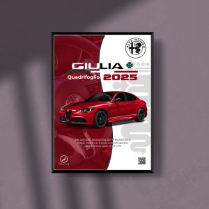 Alfa Romeo Giulia Quadrifoglio 2025 A3 POSTER