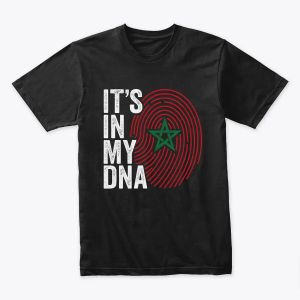 Moroccan DNA – Proud Heritage Fingerprint  Tshirt