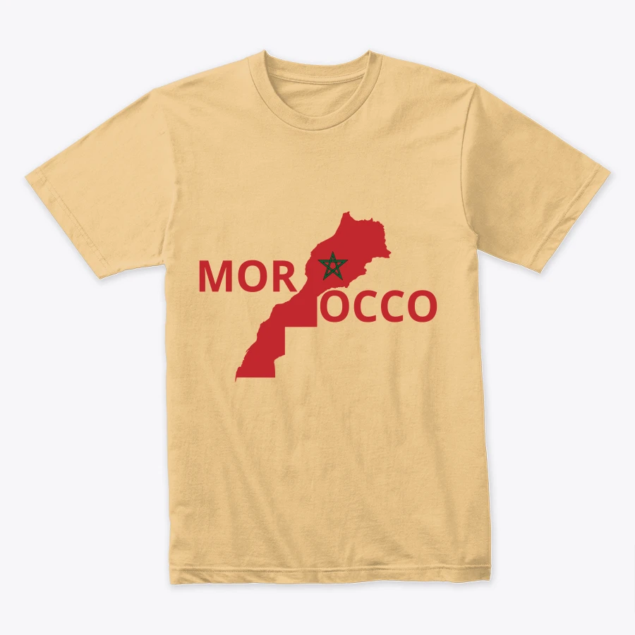 Morocco with national flag