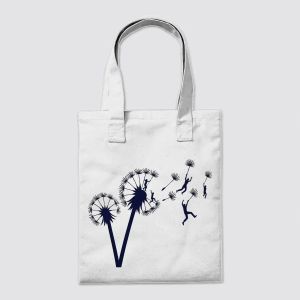 Dandelion Dreams Flight of Freedom Silhouette Tote Bag