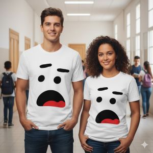 The Confused Face - تيشرت الوجه المصدوم