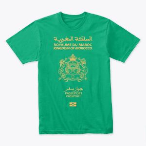 T-Shirts Passeport Marocain unisexe