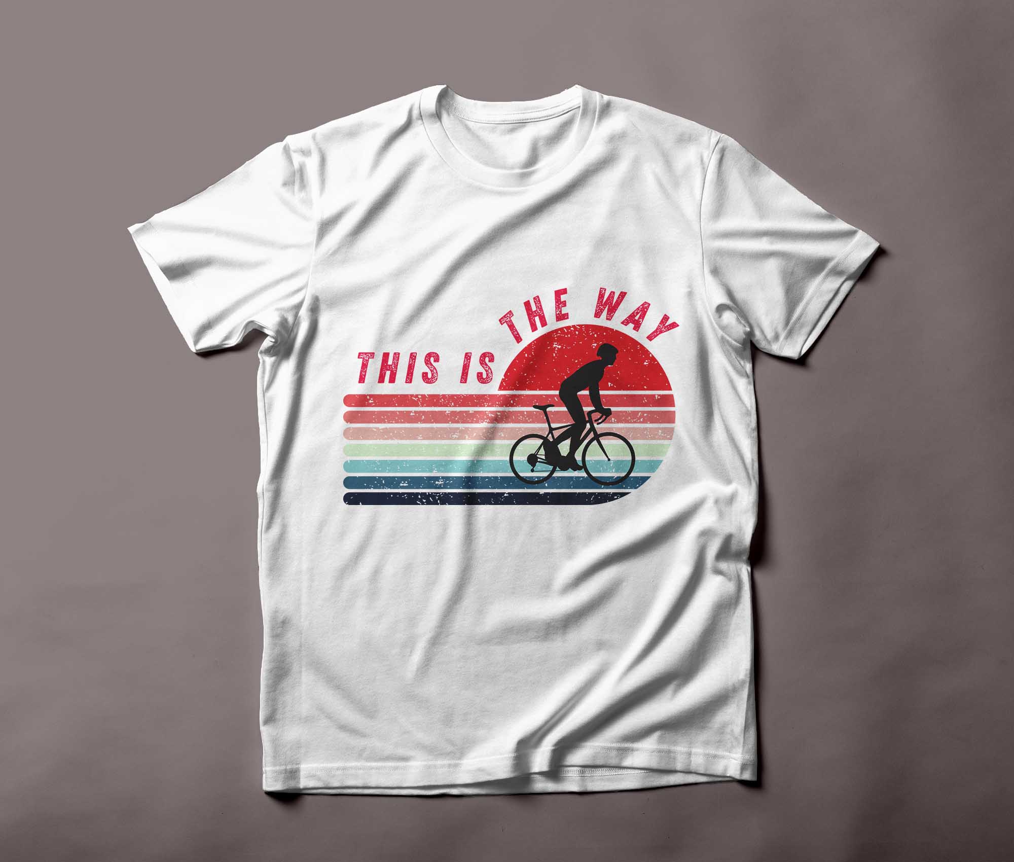 This is the way T-shirt vintage  cycliste pour homme.