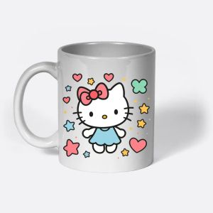 Kitty Peace Sign – Winking with Sparkles  Mug