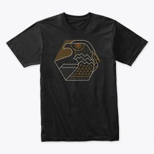 Geometric Tribal Eagle Design Tshirt