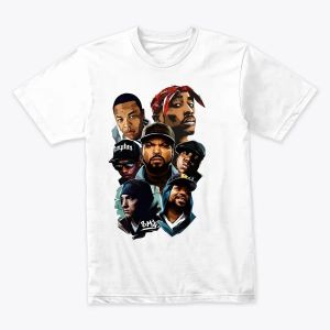 FACES'S RAPPERS – Hip-Hop Legends Portrait Art | Exclusive Rap Fan Tee