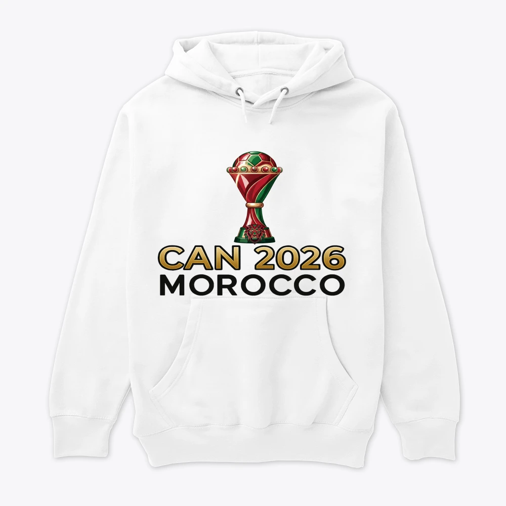 هودي مشجع المغرب كأس إفريقيا CAN Hoodie Supporter Maroc Coupe d’Afrique