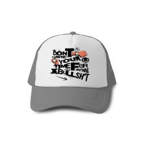 The hat reflects a youthful and playful style, suitable for fashion lovers with strong and positive messages, and is perfect for everyday wear or during outdoor activities.