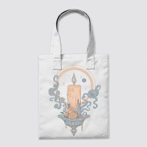 Candle Bloom Tote Bag