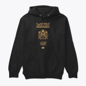 Hoodies Passeport Marocain unisexe
