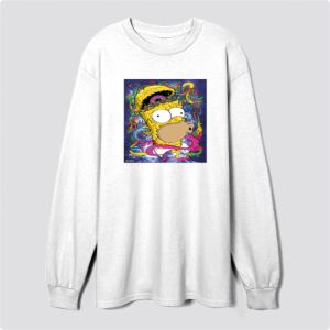 Psychedelic Meltdown Simpsons Sweatshirt