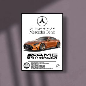Mercedes Benz GT 63 S E PERFORMANCE A4 POSTER