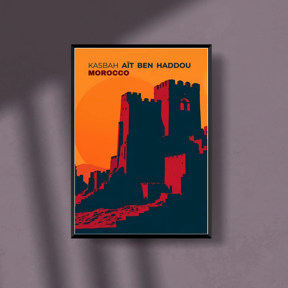 Kasbah Ait Ben Haddou Morocco Travel Poster