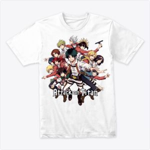 Anime Attack on Titan all characters design Tshirt