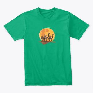 T-Shirt camel caravan Merzouga