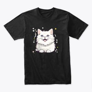 Cute White Cat Design
