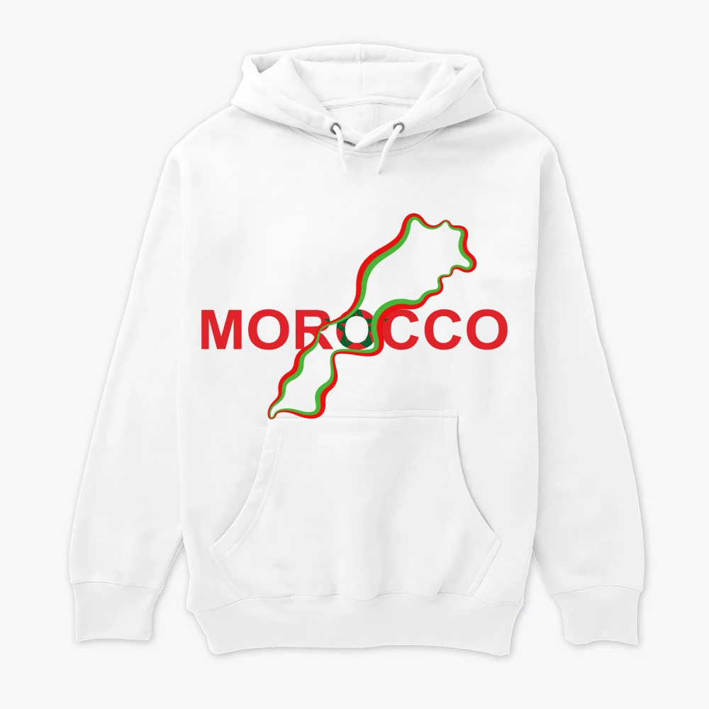 هودي يعبر عن حب المغرب خلال كأس إفريقيا، مناسب لكل مشجع  Hoodie Amour du Maroc Coupe d’Afrique