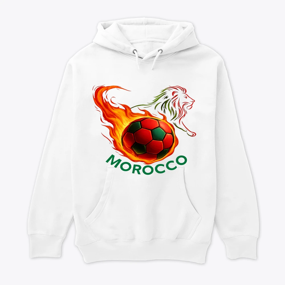 هودي مدرجات المغرب تشجيع أسود الأطلس Hoodie Stade Maroc Support Lions Atlas