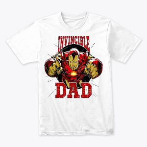 Marvel Iron Man Invincible Dad Father's Day Comic Retro