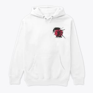 white samurai hoodie