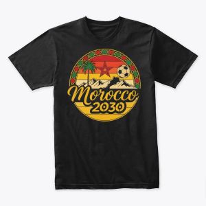 T-shirt Maroc 2030 ⚽ 🇲🇦 | Edition spéciale Coupe du Monde