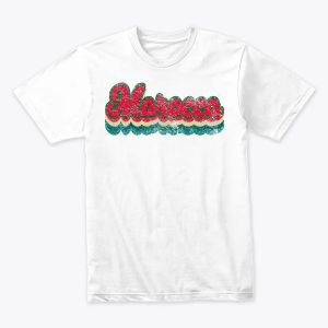 Vintage Morocco Groovy Font T-shirt Design - Retro Art