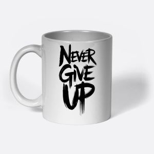 Mug "Never Give Up" (ما تستسلمش)