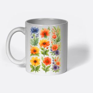 Watercolor Wildflower Bouquet Mug