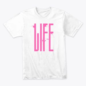Pink Love Word Typography Design