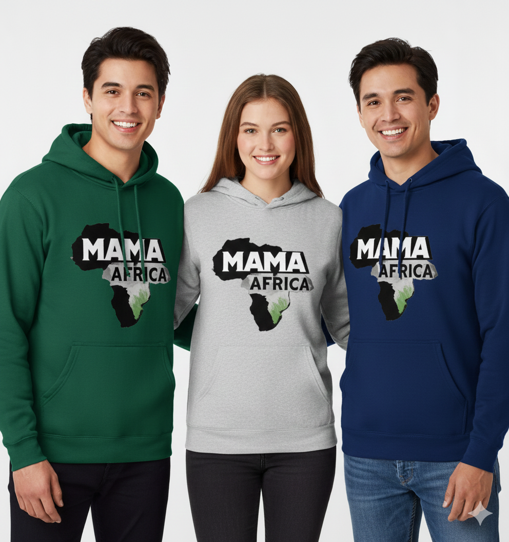 Hoodie “MAMA AFRICA” – ستايل إفريقي أصيل