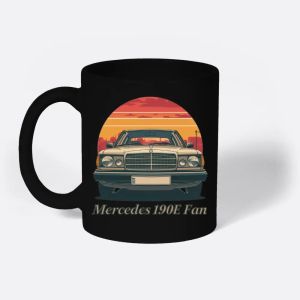 T-shirt Vintage Mercedes 190E – Passionné de Voitures Classiques