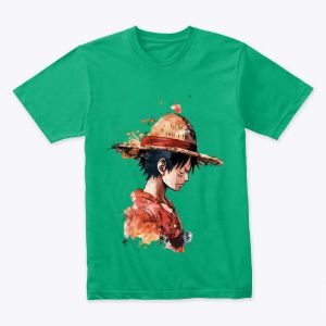 One Piece Luffy - Anime Character with Straw Hat and Emotional Pose