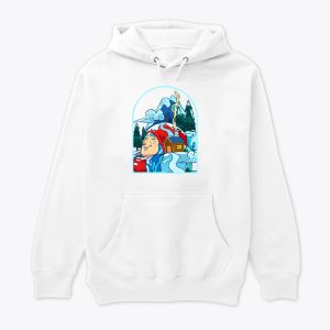 "Winter Nature" Artistic Graphic Hoodie