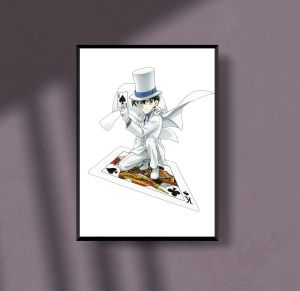Mysterious Magician in White - Anime Card Masterpiece Poster A4