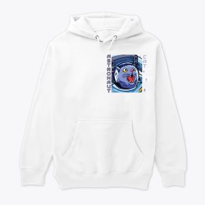 Funny Astronaut Cat Hoodie – Screaming Space Kitty Graphic Sweatshirt – Sci-Fi Pet Lover Gift