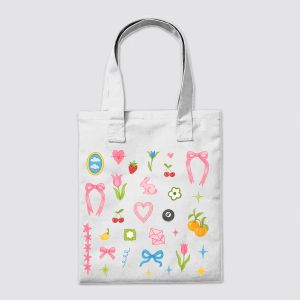 Whimsical Sticker Doodles Collection Tote Bag