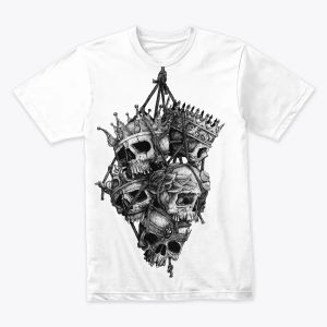 Throne of the Damned – Crowned Skulls Gothic Tee