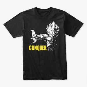 Conquer – Saiyan Strength Motivation Tshirt