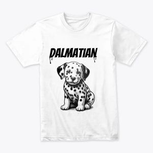 Cute Puppy Dalmatian Dog Breed Design