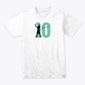 Number 10 Tribute – Messi Celebration with Signature Tshirt