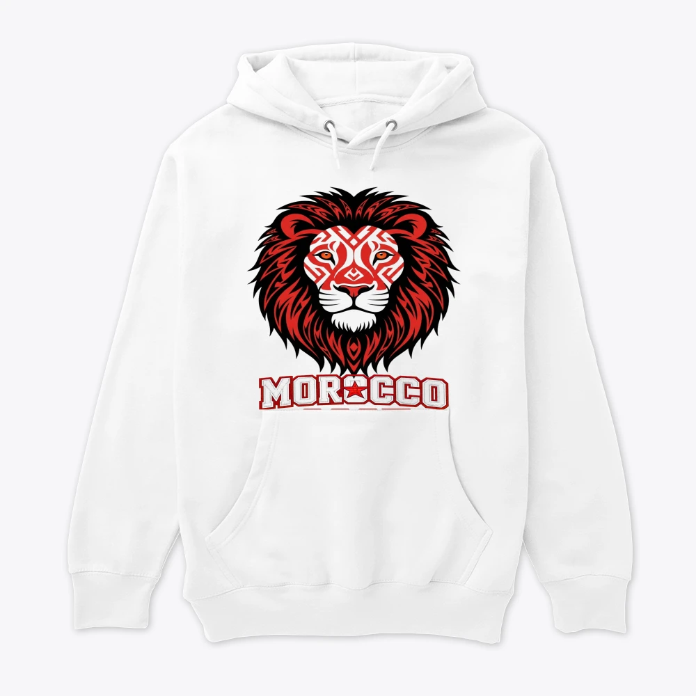 Sweat à capuche Can 2025 Maroc Dima Atlas Lions  هودي كان 2025 المغرب ديما أسود الأطلس