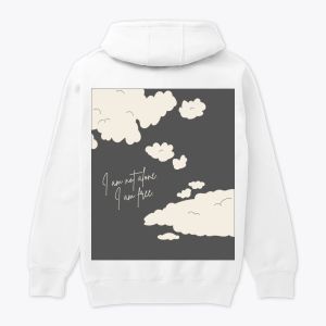 Cloud Serenity // I Am Free Hoodie