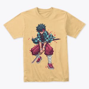 Demon Slayer - Character with Sword and Blood