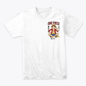 Luffy Peace Pose – One Piece Anime Art Tshirt