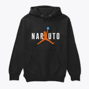 Naruto Jumpman Rasengan Silhouette Logo Capuche